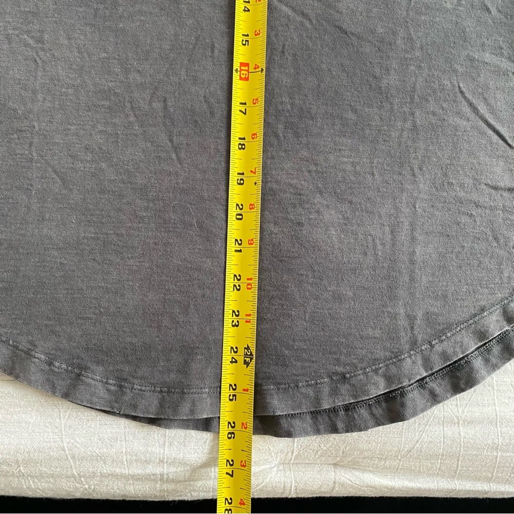Aerie Boyfriend Distressed Oversized T-shirt Tee Gray - Picture 6 of 8